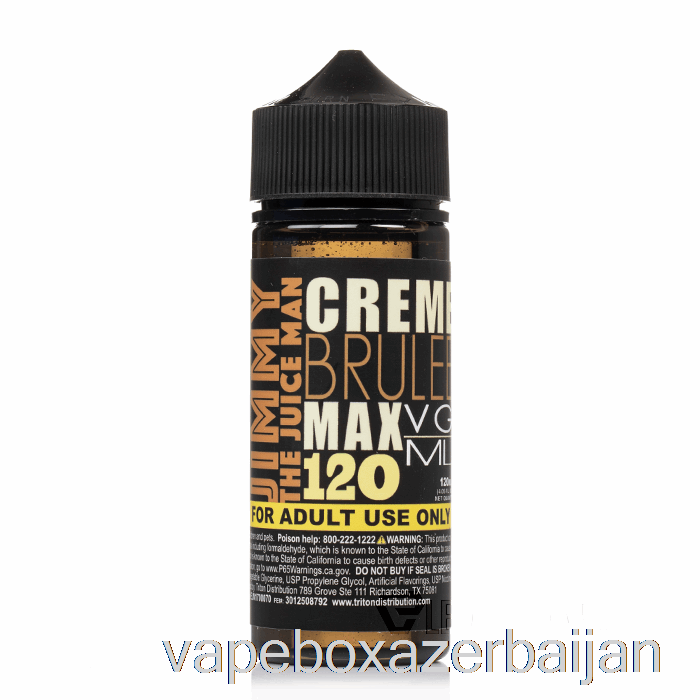 E-Juice Vape Creme Brulee - Jimmy The Juiceman - 120mL 0mg